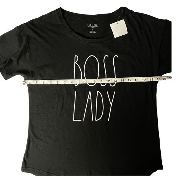 Rae Dunn By Magenta Womens Black Graphic Sz L - Picture 3 of 10